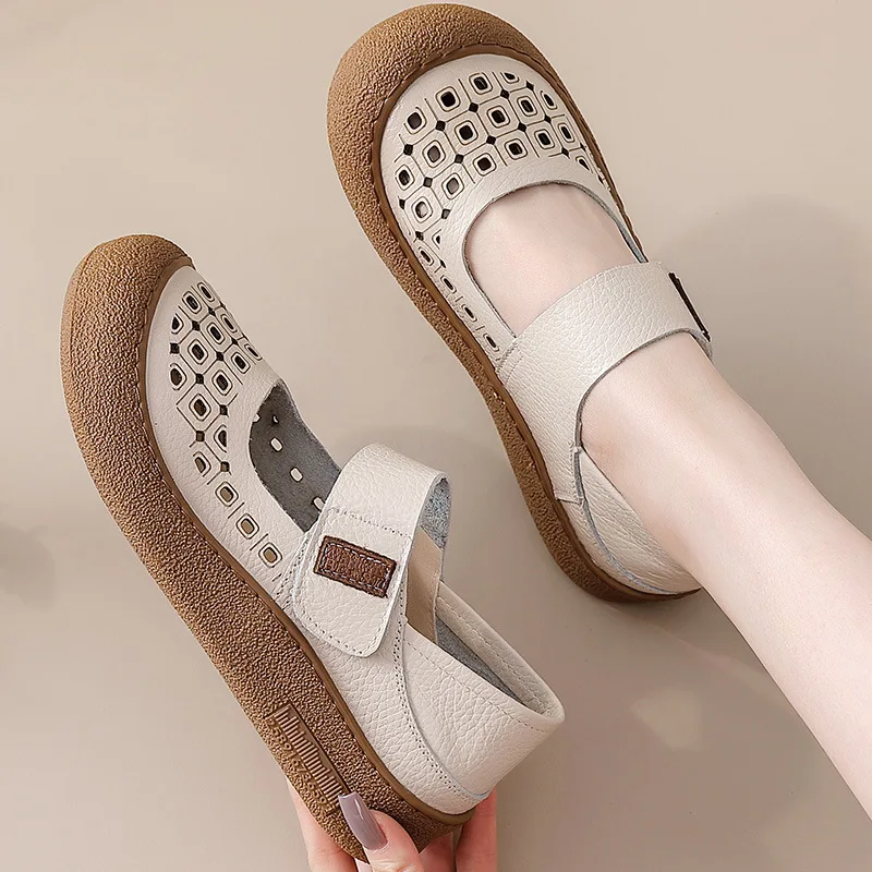 Vintage wide fit flat shoes for woman summer mary jane flats ladies breathable hook loop strappy shoes hollow orthopedic flats
Vintage wide fit flat shoes for woman summer mary jane flats ladies breathable hook loop strappy shoes hollow orthopedic flats