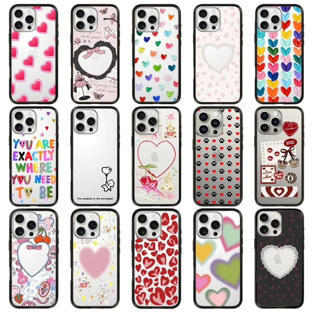 Hearts New Type Imprinted Letters on The Border Protective Acrylic MagSafe Case for IPhone 15 Pro 16 Pro Max Cover Shell
Hearts New Type Imprinted Letters on The Border Protective Acrylic MagSafe Case for IPhone 15 Pro 16 Pro Max Cover Shell