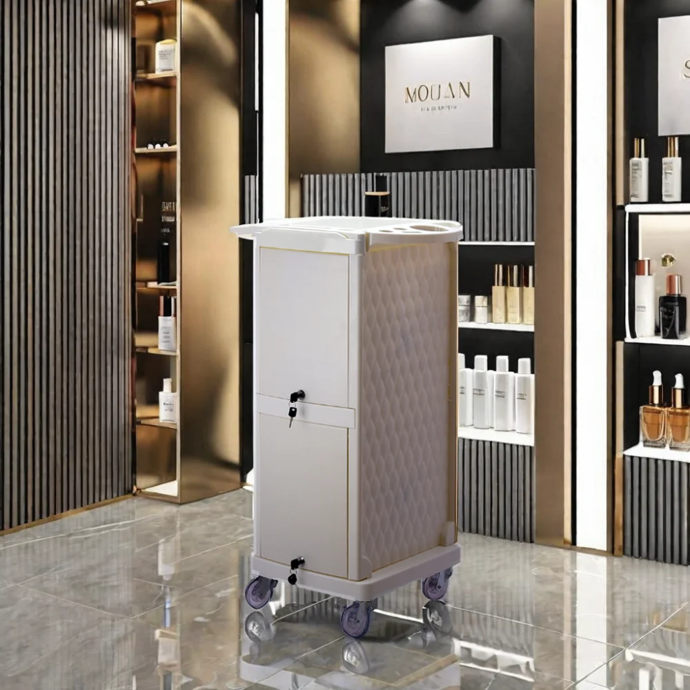 White PP Materials Mobile Black Salon Trolley with 4 Wheels Quality Salon Furniture Equipment Trolley Cart Home Beauty Use
White PP Materials Mobile Black Salon Trolley with 4 Wheels Quality Salon Furniture Equipment Trolley Cart Home Beauty Use