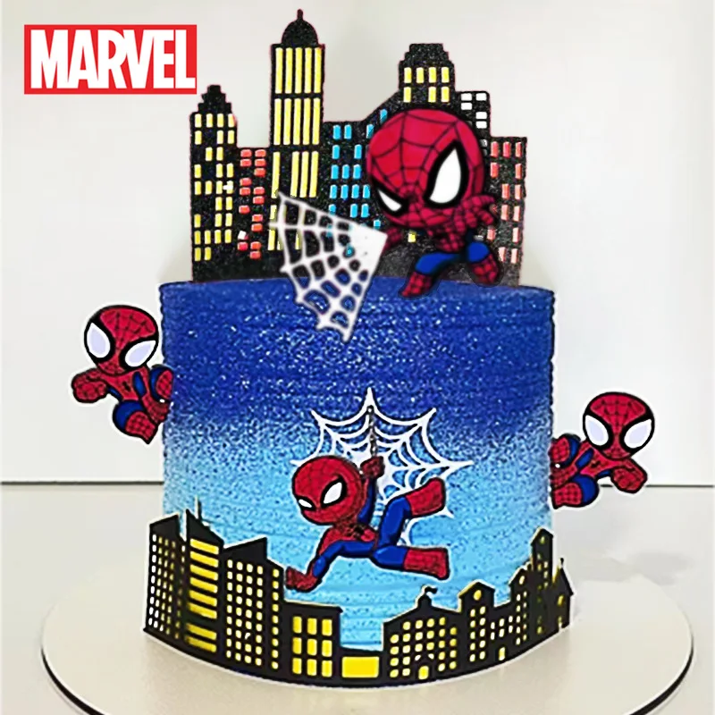 Marvel Spider Man Cake Decoration Plugin Cartoon Cute Paper Stick Insertion Dessert Stand Children Birthday Party Dress Up Gift
Marvel Spider Man Cake Decoration Plugin Cartoon Cute Paper Stick Insertion Dessert Stand Children Birthday Party Dress Up Gift
