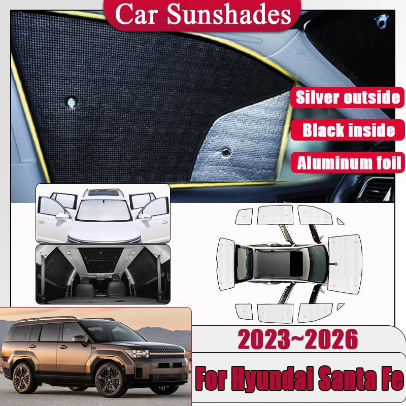 Car Window Sunshade For Hyundai Santa Fe MX5 2023~2026 Full Windshield Full Surround Sunshade Side Window Visor Auto Accessories
Car Window Sunshade For Hyundai Santa Fe MX5 2023~2026 Full Windshield Full Surround Sunshade Side Window Visor Auto Accessories