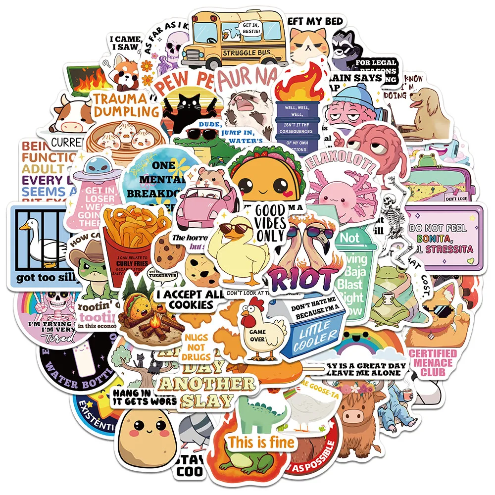 55PCS Creative Cartoon Adorable Delulu is the Solulu Minimalist Sticker Decor Phone Case Notebook DIY Personalized Stickers
55PCS Creative Cartoon Adorable Delulu is the Solulu Minimalist Sticker Decor Phone Case Notebook DIY Personalized Stickers