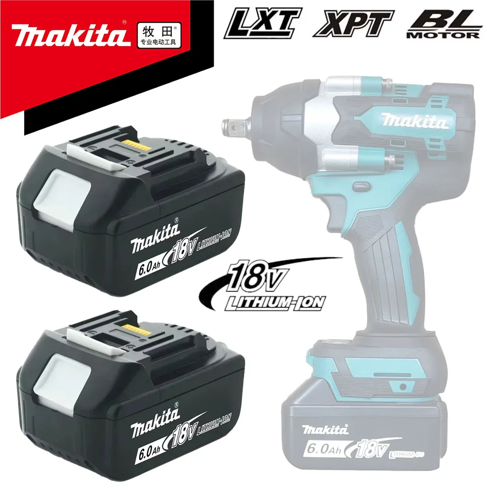 100% New Makita 18V6A rechargeable tool battery for LXT BL1860B BL1860 BL1850 Makita tool brushless socket impact wrench DTW700
100% New Makita 18V6A rechargeable tool battery for LXT BL1860B BL1860 BL1850 Makita tool brushless socket impact wrench DTW700