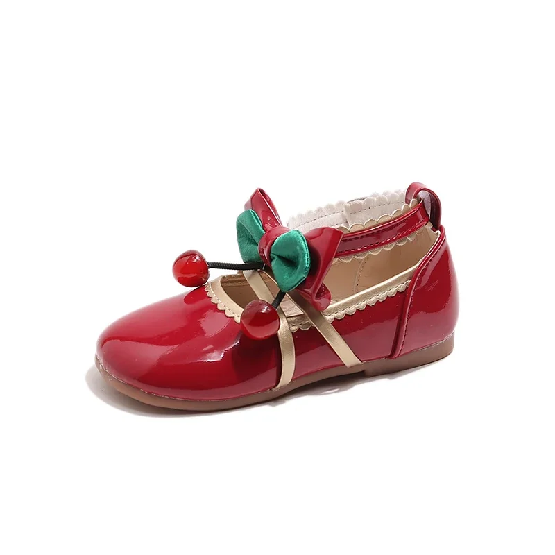 Girls Casual Leather Shoes Cute Cartoon Cherry Pendant Kids Ankle Strap Flats Soft Princess Sweet Spring Autumn Brand New 26-36
Girls Casual Leather Shoes Cute Cartoon Cherry Pendant Kids Ankle Strap Flats Soft Princess Sweet Spring Autumn Brand New 26-36