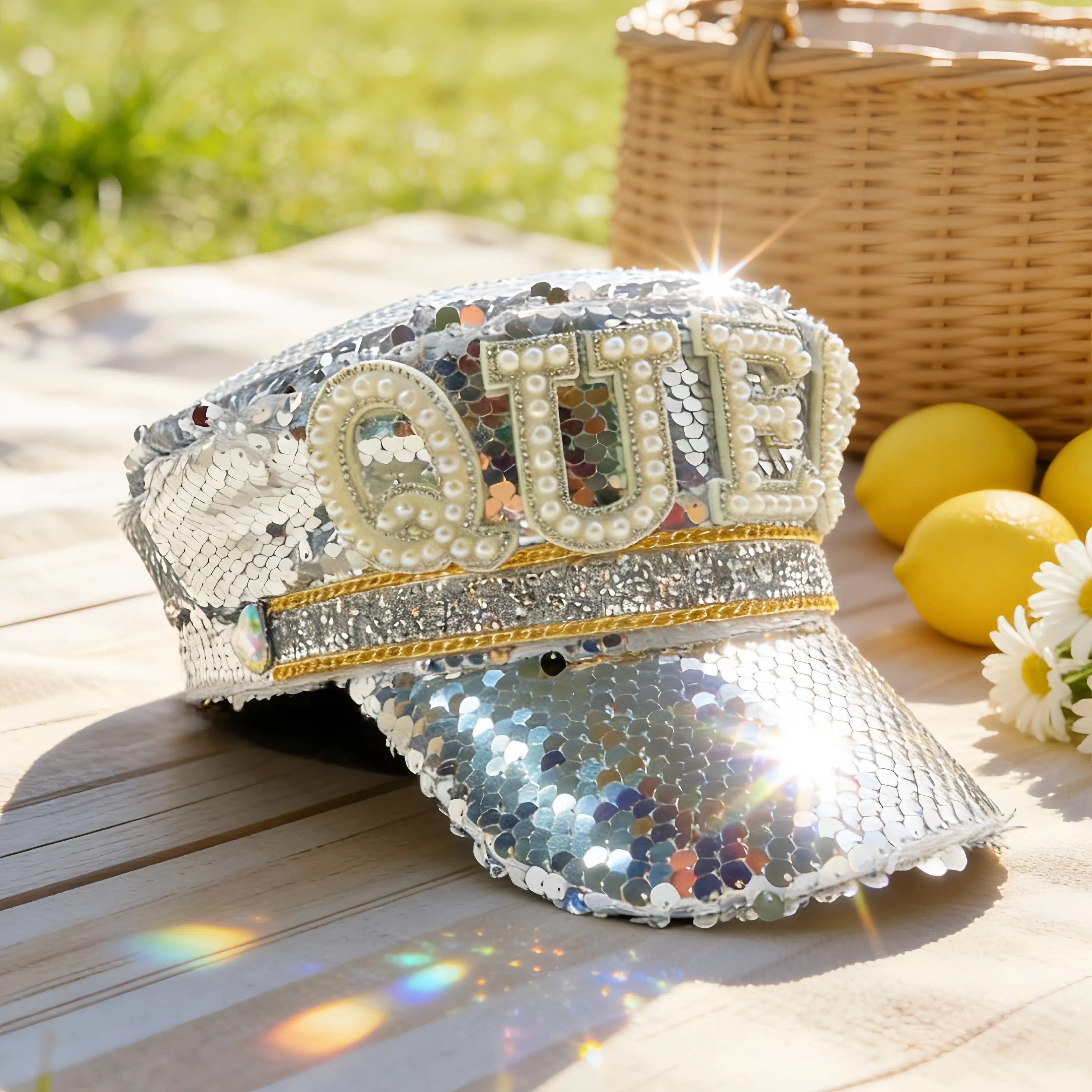 Rhinestone Captain Hat | Sparkly Adjustable Military Hats for Music Festivals, Bars, Bachelorette Party – Shiny Costume Cosplay
Rhinestone Captain Hat | Sparkly Adjustable Military Hats for Music Festivals, Bars, Bachelorette Party – Shiny Costume Cosplay