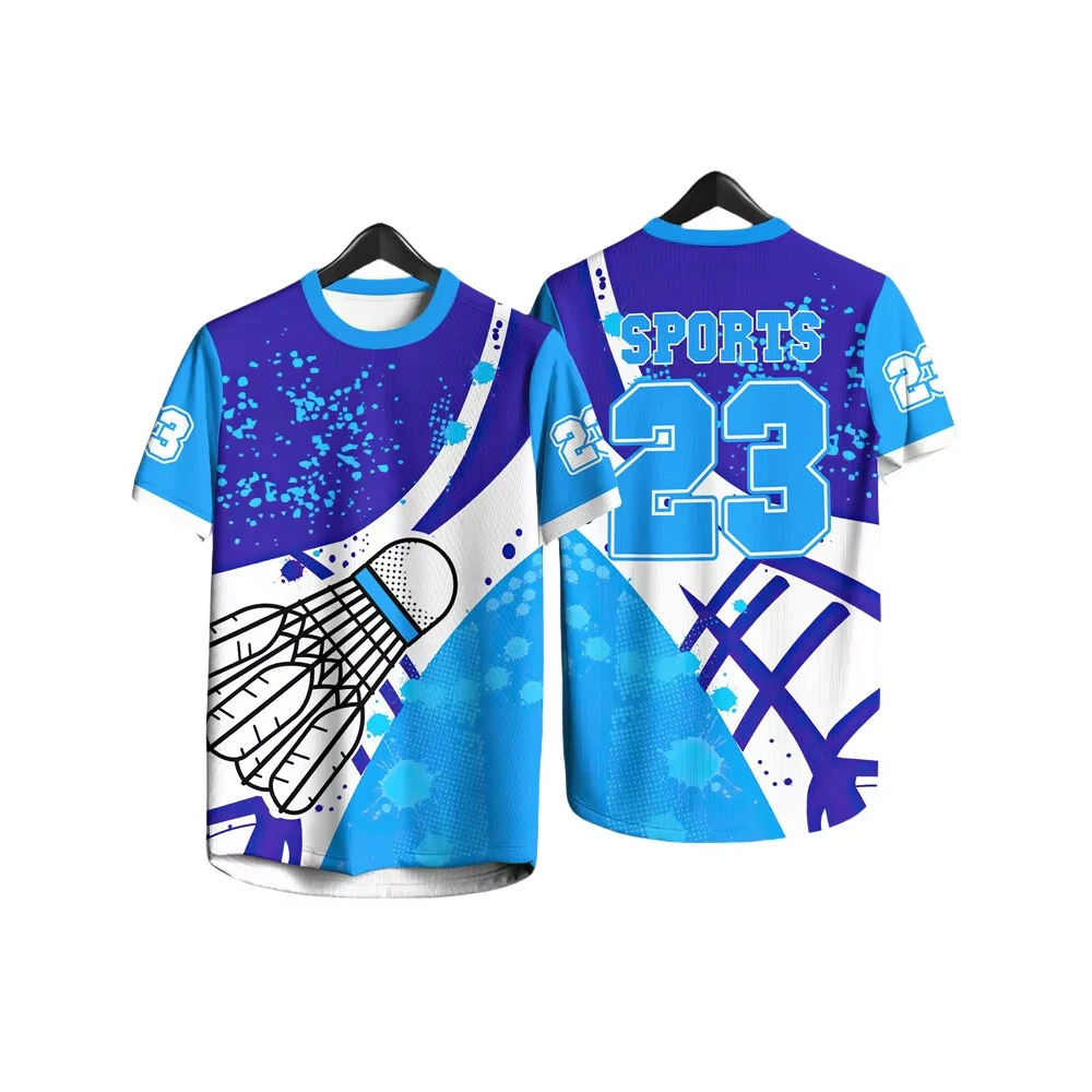 Summer Men's T-Shirt Breathable Badminton Sportwear New Custom T-Shirt Sweat Absorption Fitness Outdoors Football Men's Clothing
Summer Men's T-Shirt Breathable Badminton Sportwear New Custom T-Shirt Sweat Absorption Fitness Outdoors Football Men's Clothing