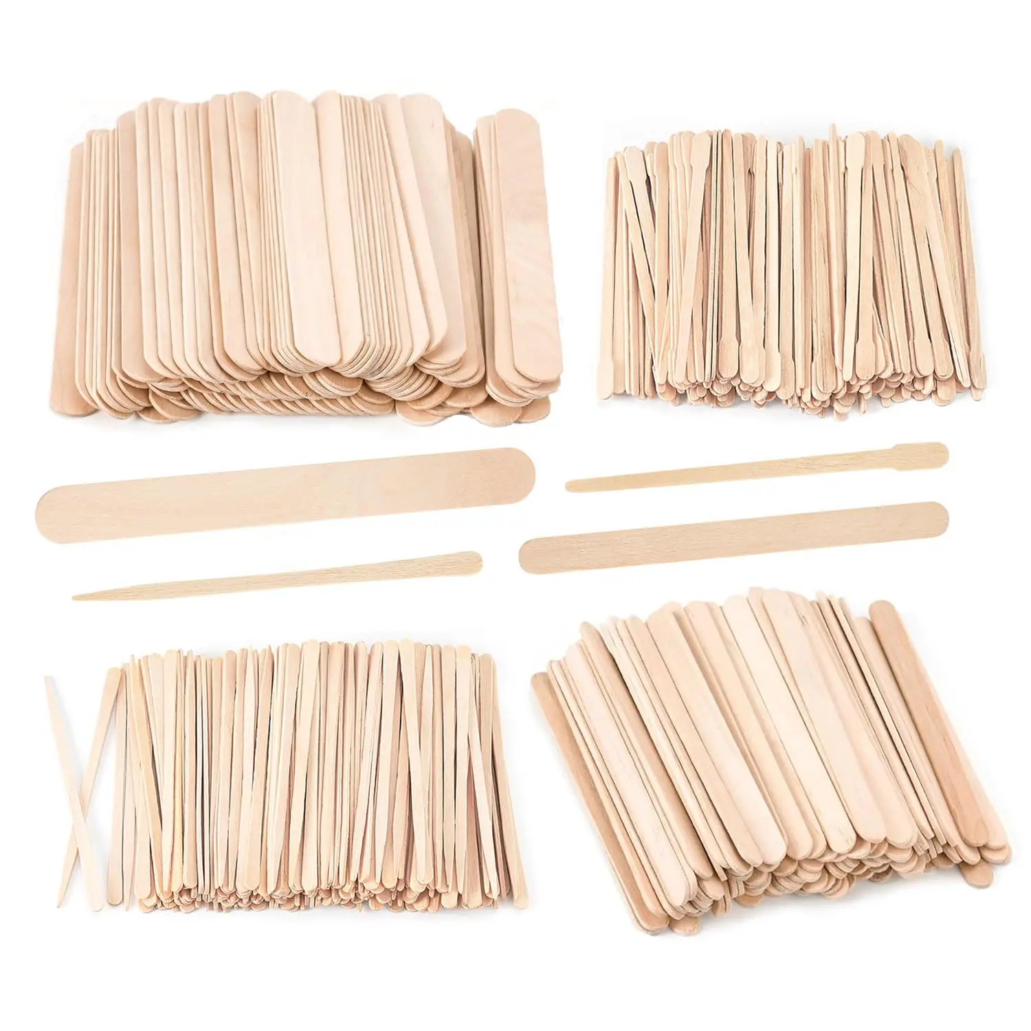 1000 Pcs Waxing Sticks Assorted Sizes for Body, Legs, Face - Smooth Wood Applicators
1000 Pcs Waxing Sticks Assorted Sizes for Body, Legs, Face - Smooth Wood Applicators