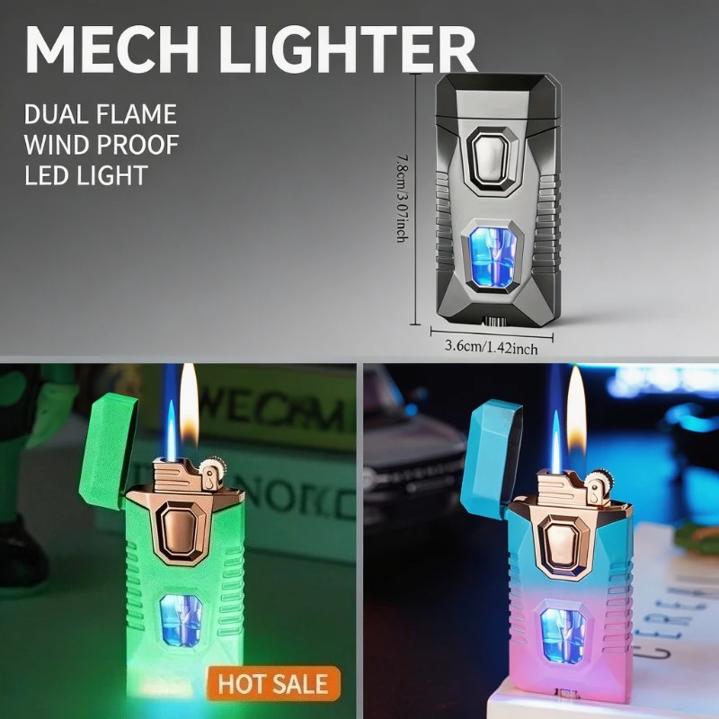 Dual Function Mechanical Appearance Gas Lighter, Smoking Grinding Tool, Windproof Torch Lighter Exquisite Present for Male
Dual Function Mechanical Appearance Gas Lighter, Smoking Grinding Tool, Windproof Torch Lighter Exquisite Present for Male