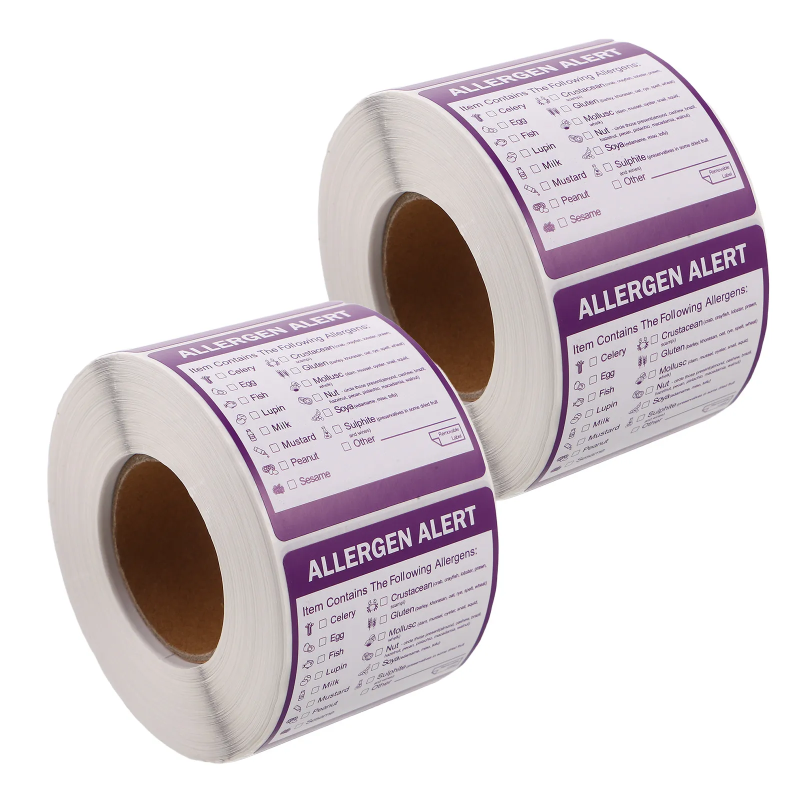 2 Rolls 2 Inch Compact Allergen Label Stickers Food Allergy Indicator Labels Allergen Safety Warning Tags for Commercial
2 Rolls 2 Inch Compact Allergen Label Stickers Food Allergy Indicator Labels Allergen Safety Warning Tags for Commercial