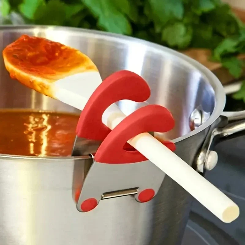 1pc Bowl Clip Stainless Steel Pot Side Clips Anti-scalding Spoon Holder Kitchen Bowl Clip Black Red
1pc Bowl Clip Stainless Steel Pot Side Clips Anti-scalding Spoon Holder Kitchen Bowl Clip Black Red