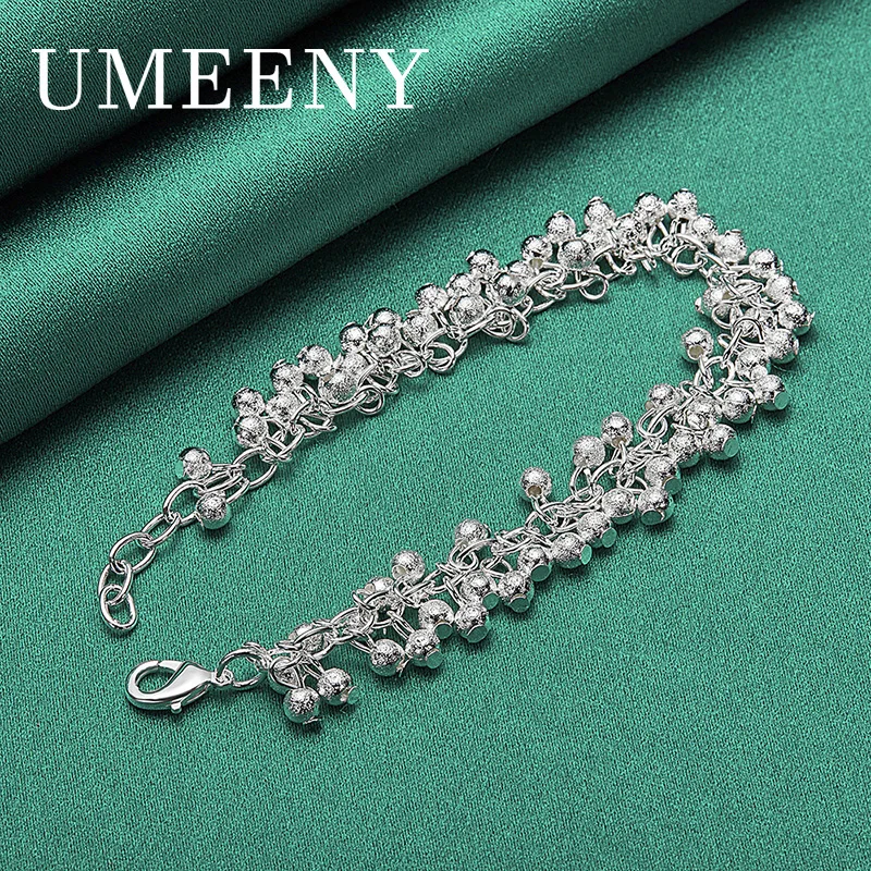 Luxury 925 Sterling Silver 8 Inch Fine Frosted Beaded Bracelet for Women Wedding Engagement Accessories
Luxury 925 Sterling Silver 8 Inch Fine Frosted Beaded Bracelet for Women Wedding Engagement Accessories