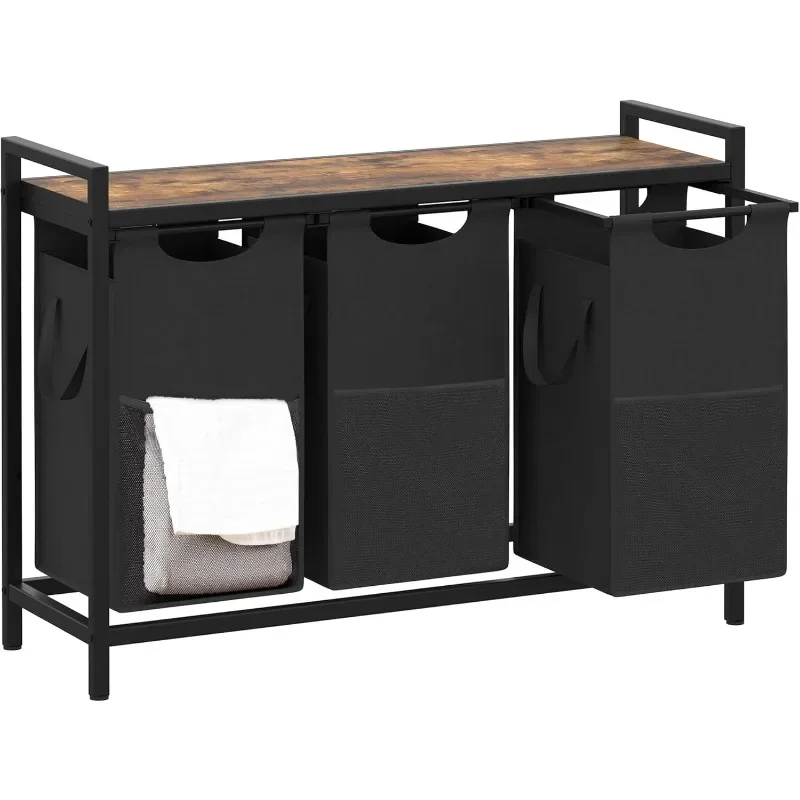 Sorter for Laundry Room organization, Bathroom and Dorm Laundry Hampers, 3 × 12.5 Gal Laundry Basket with Large Desktop
Sorter for Laundry Room organization, Bathroom and Dorm Laundry Hampers, 3 × 12.5 Gal Laundry Basket with Large Desktop