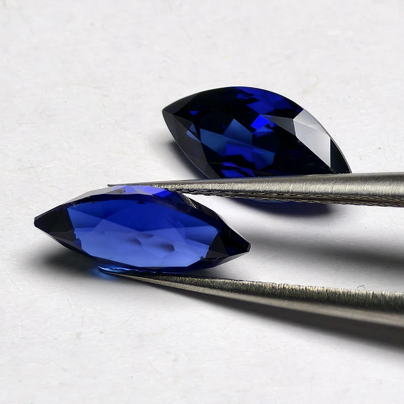 Lab Grown Sapphire Gemstone Marquise Cut 5x10mm/6x12mm Royal Blue Synthetic Sapphire Gems Loose Stone With AGL Certificate
Lab Grown Sapphire Gemstone Marquise Cut 5x10mm/6x12mm Royal Blue Synthetic Sapphire Gems Loose Stone With AGL Certificate