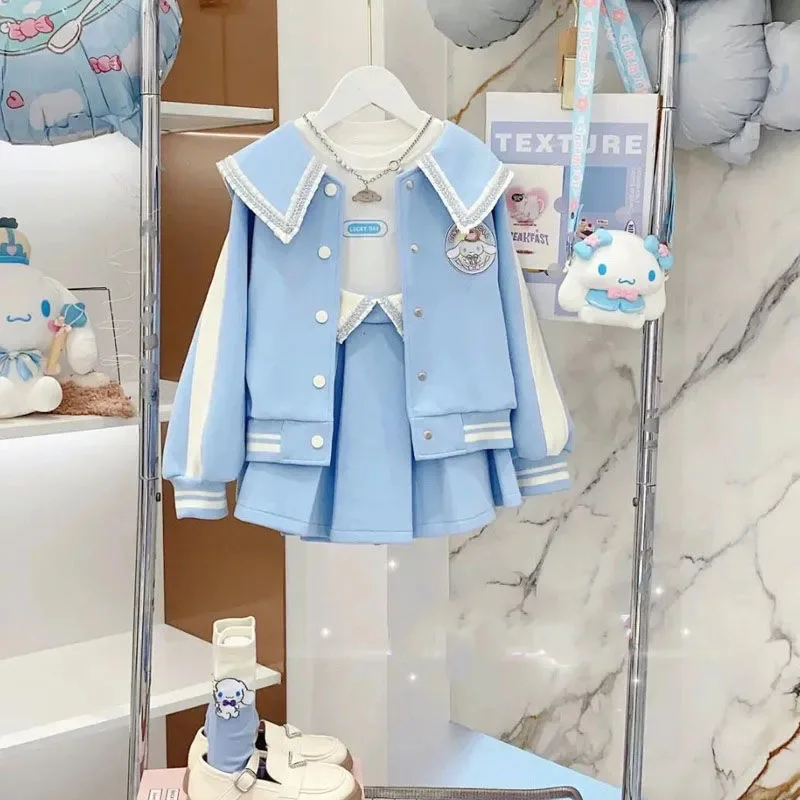 Spring Autumn Baby Girls Preppy Style Uniform Single-Breasted Long Sleeve Top+Skirt Set School Kids 2PCS Children Outfit 3-16Yr
Spring Autumn Baby Girls Preppy Style Uniform Single-Breasted Long Sleeve Top+Skirt Set School Kids 2PCS Children Outfit 3-16Yr