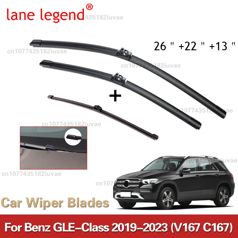 Front / Rear Wiper Blades For Mercedes Benz GLE Class W167 V167 2019 2020 2021 2022 2023 Windscreen Windshield Car Accessories
Front / Rear Wiper Blades For Mercedes Benz GLE Class W167 V167 2019 2020 2021 2022 2023 Windscreen Windshield Car Accessories