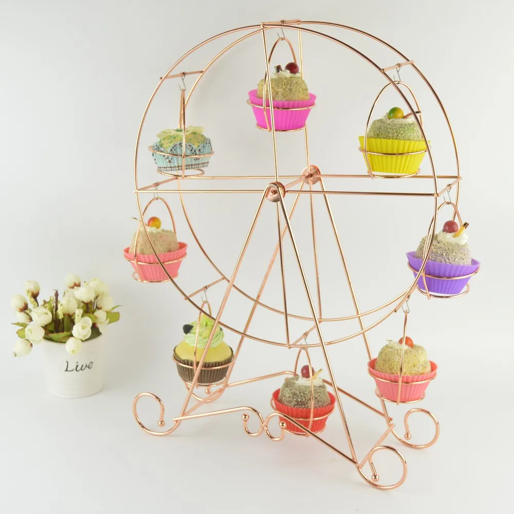Ferris Wheel Cupcake Rack Dessert Service Tray Cupcake Rack Display 360 Degree Rotatable Candy Cookies Wedding Party
Ferris Wheel Cupcake Rack Dessert Service Tray Cupcake Rack Display 360 Degree Rotatable Candy Cookies Wedding Party