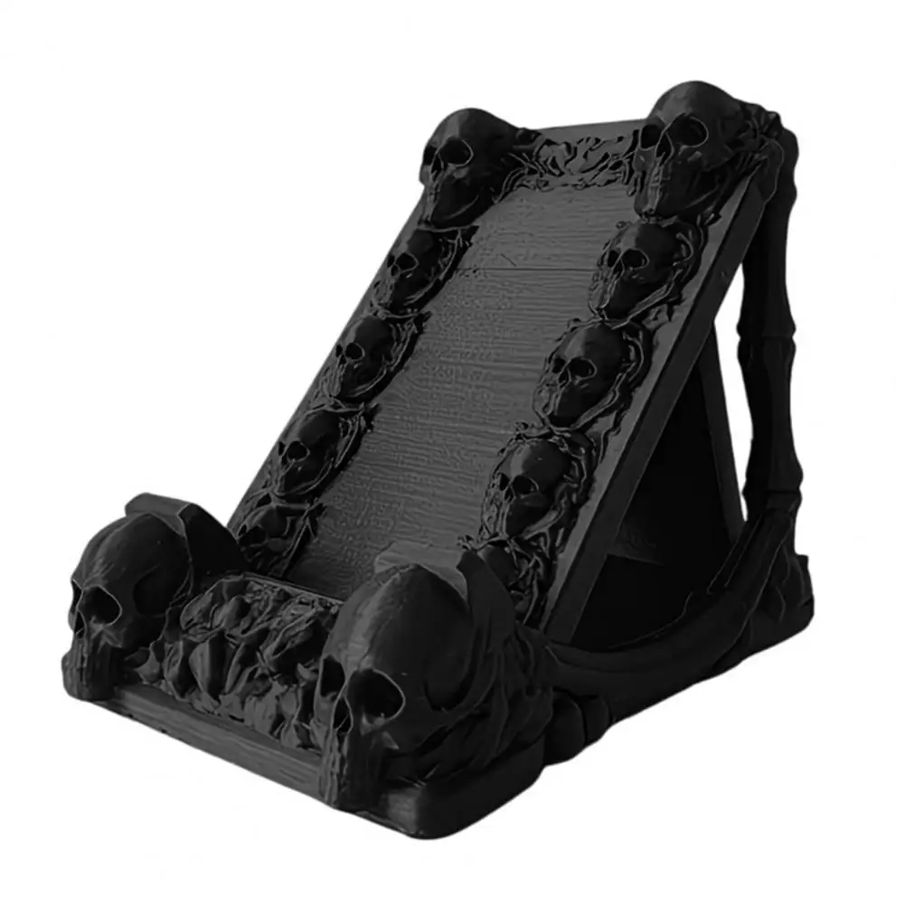 Gothic Skull Phone Holder Stand 3D Printing Matte Black Skeleton Shape Phone Stand Stable Support Phone Holder Desktop Accessory
Gothic Skull Phone Holder Stand 3D Printing Matte Black Skeleton Shape Phone Stand Stable Support Phone Holder Desktop Accessory