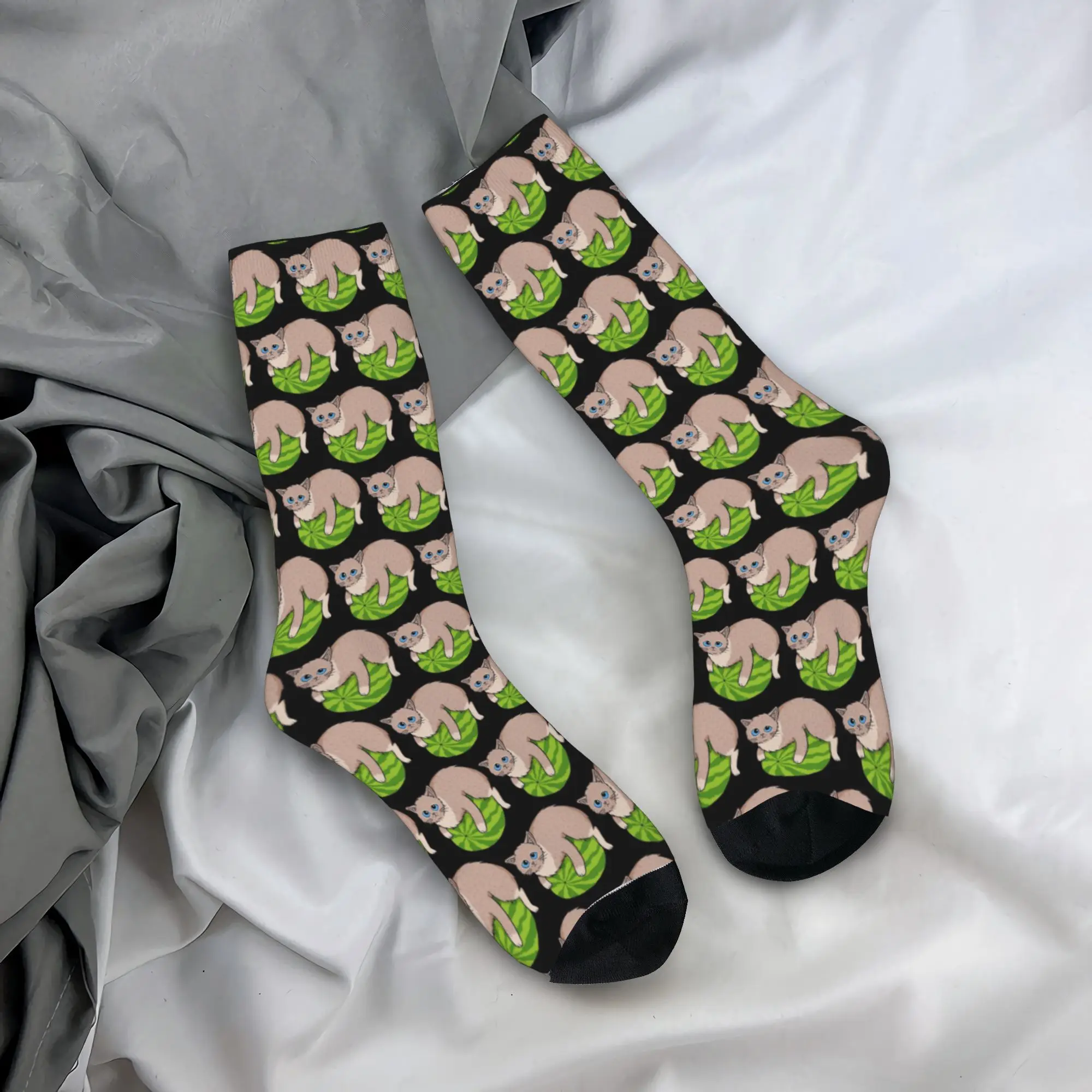 Watermelon Cat Silly Cat Stockings Pattern Leisure Socks Winter Anti-Slip Socks Adults Men Running Sports Medium Soft Socks
Watermelon Cat Silly Cat Stockings Pattern Leisure Socks Winter Anti-Slip Socks Adults Men Running Sports Medium Soft Socks