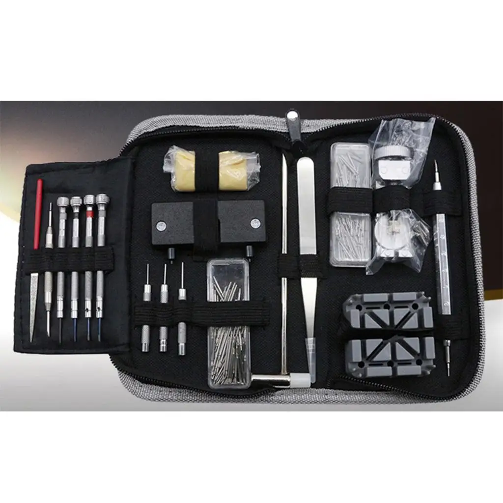 Complete Watch Repairing Parts Tool Kit with Box and Cleaning Cloth for DIY Watch Repairs and Accessories
Complete Watch Repairing Parts Tool Kit with Box and Cleaning Cloth for DIY Watch Repairs and Accessories