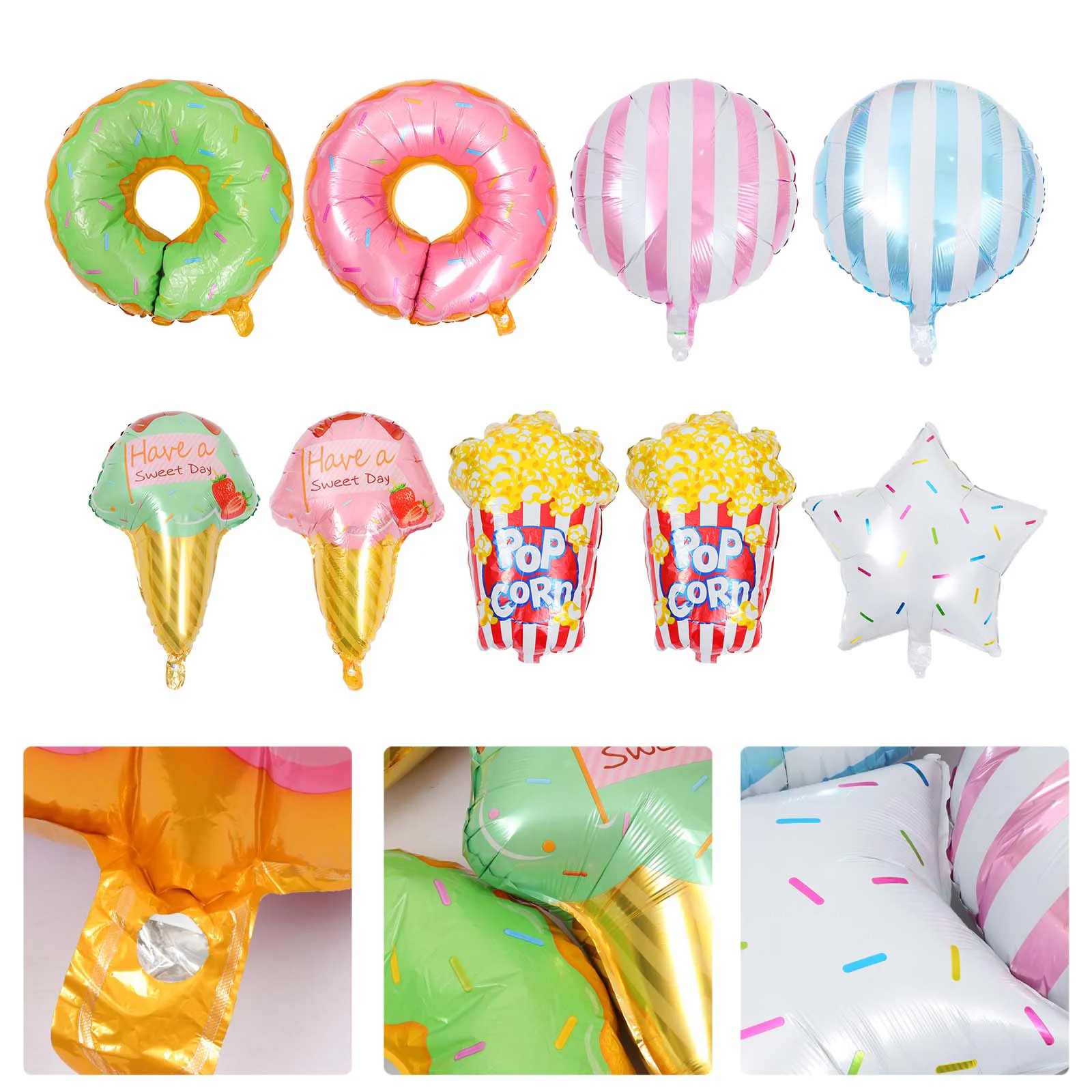 9pcs Aluminum Foil Balloon Candy Ice Cream Doughnut Shape Balloon Party Supplies party balloons candy balloons
9pcs Aluminum Foil Balloon Candy Ice Cream Doughnut Shape Balloon Party Supplies party balloons candy balloons