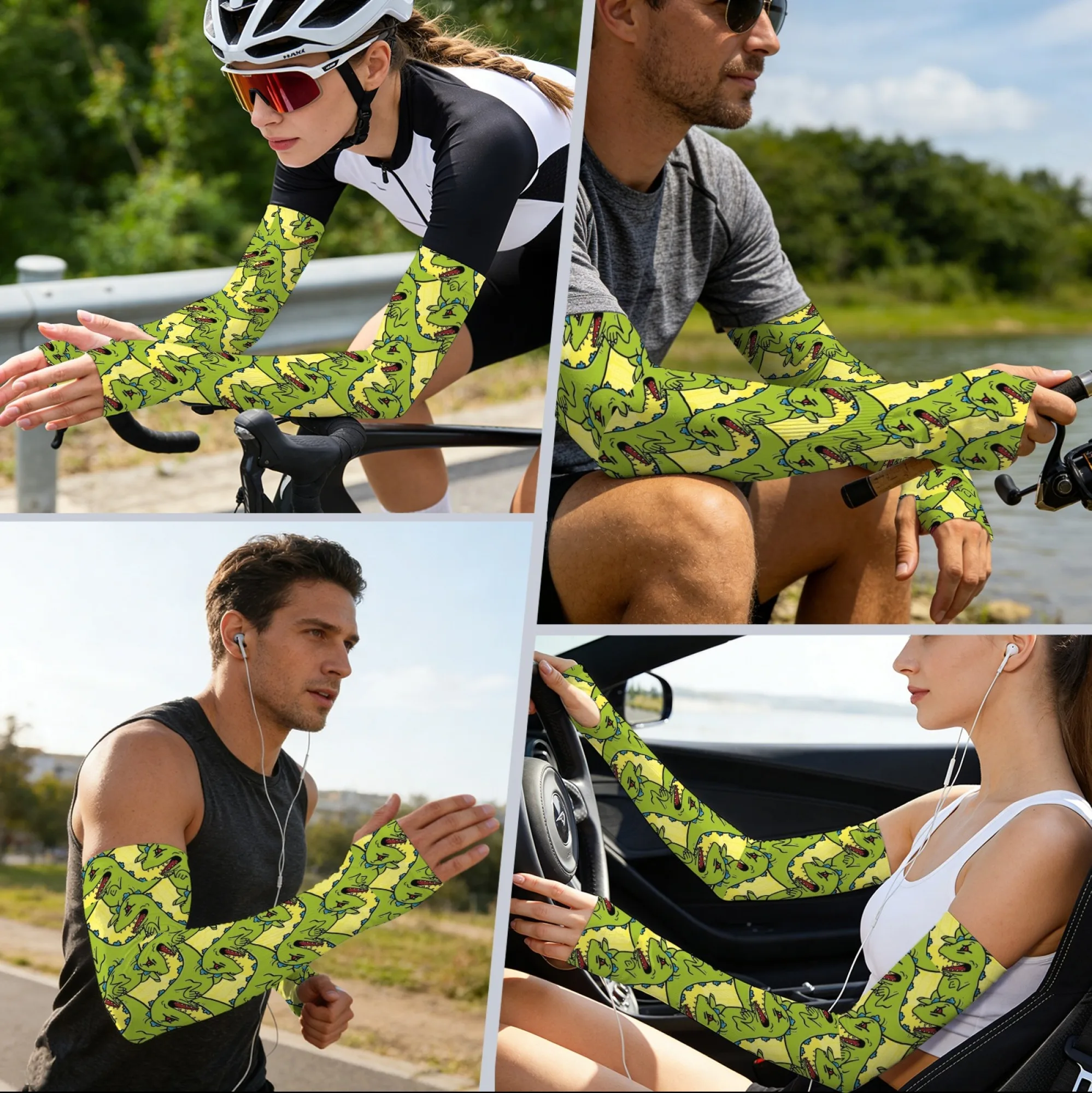 Cute Cartoon Dinosaur Print Arm Sleeves Summer Outdoor Sports Like Cycling and Golf Sun-protective Comfortable Cool Sleeves
Cute Cartoon Dinosaur Print Arm Sleeves Summer Outdoor Sports Like Cycling and Golf Sun-protective Comfortable Cool Sleeves