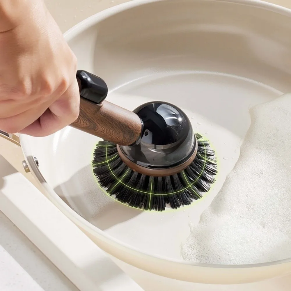 With Detergent Dispenser Dish Brush Plastic Material Non Slip Grip Kitchen Cleaning Brush Vertical Non Scratch Bristles
With Detergent Dispenser Dish Brush Plastic Material Non Slip Grip Kitchen Cleaning Brush Vertical Non Scratch Bristles