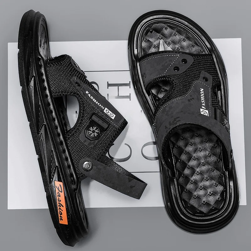 Men's Summer Fashion Outdoor Sandals Anti-Slip Driving Soft Bottom Slippers Beach Sports Casual Slip-On Shoes Youth Trend
Men's Summer Fashion Outdoor Sandals Anti-Slip Driving Soft Bottom Slippers Beach Sports Casual Slip-On Shoes Youth Trend