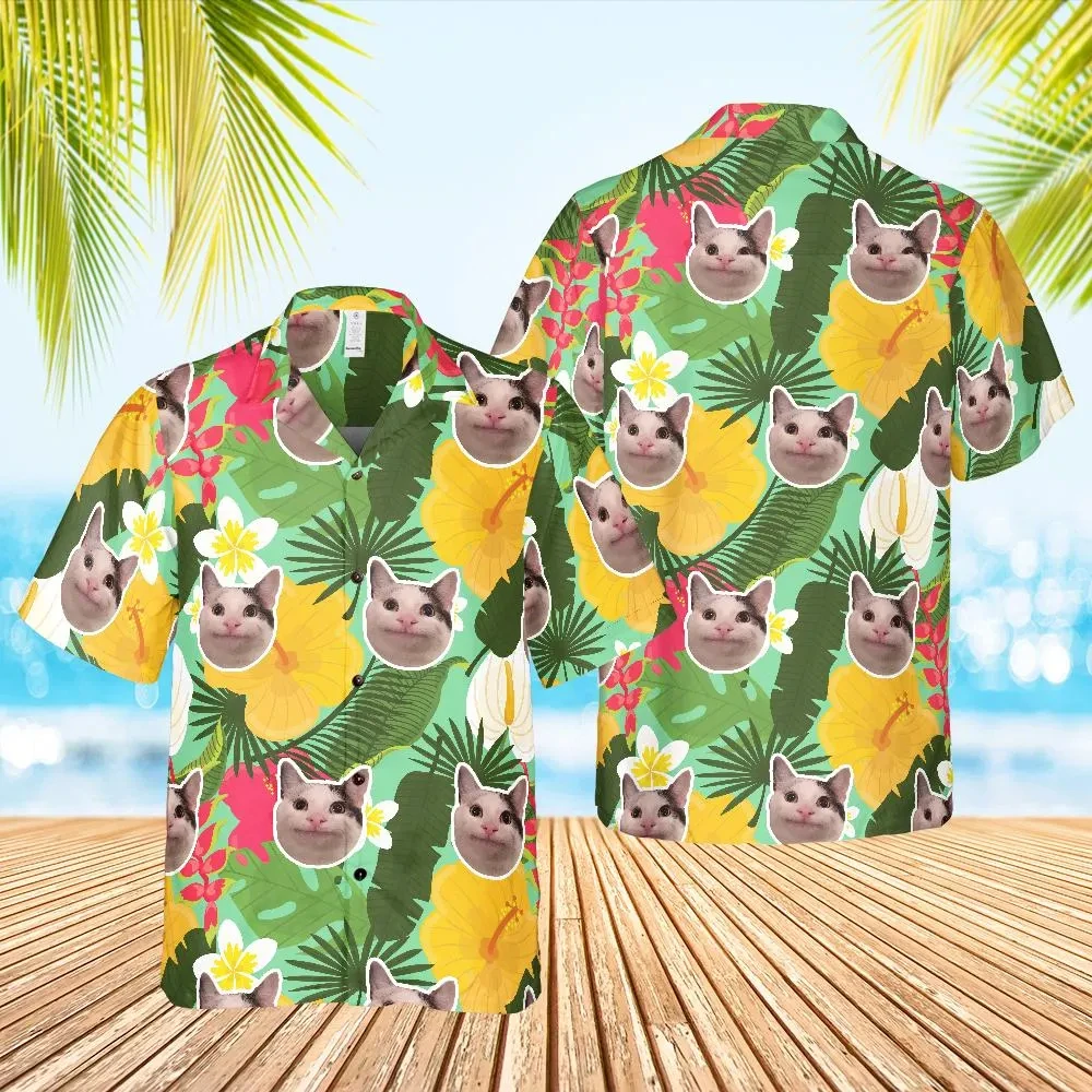 Hot Cat Face Graphic Shirts For Unisex Clothes Funny Design Lapel Blouse Support Custom Beach Shirt 2025 Vacation Hawaiian Tops
Hot Cat Face Graphic Shirts For Unisex Clothes Funny Design Lapel Blouse Support Custom Beach Shirt 2025 Vacation Hawaiian Tops