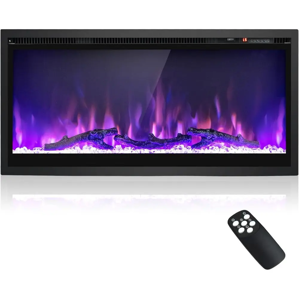 36 Wall-Mounted Linear Electric Fireplace Insert with Remote, Adjustable Flame & Brightness, Timer, 750W/1500W
36 Wall-Mounted Linear Electric Fireplace Insert with Remote, Adjustable Flame & Brightness, Timer, 750W/1500W
