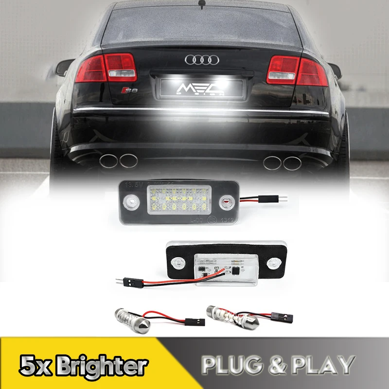 2Pcs For Audi A8 S8 Quattro D3 4E2 4E8 2002-2009 LED Number License Plate Light Lamps Car Accessories OEM#4E0943022
2Pcs For Audi A8 S8 Quattro D3 4E2 4E8 2002-2009 LED Number License Plate Light Lamps Car Accessories OEM#4E0943022