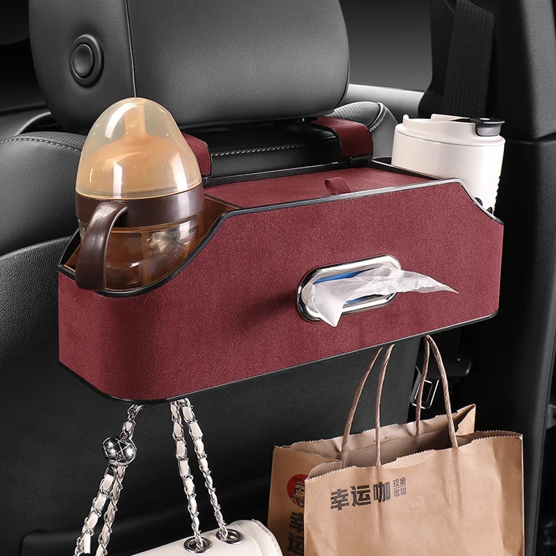 Car Seat Back Storage Box Multifunctional Auto Tissue Universal Genuine Leather Backseat Water Cup Holder Hanging Hook Organizer
Car Seat Back Storage Box Multifunctional Auto Tissue Universal Genuine Leather Backseat Water Cup Holder Hanging Hook Organizer