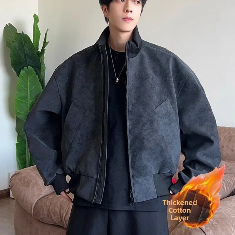 Мужская окрашенная кожаная куртка Cleanfit Thiened в американском стиле ретро, бейсбольное пальто, зимняя верхняя одежда, повседневная свободная посадка
Мужская окрашенная кожаная куртка Cleanfit Thiened в американском стиле ретро, бейсбольное пальто, зимняя верхняя одежда, повседневная свободная посадка