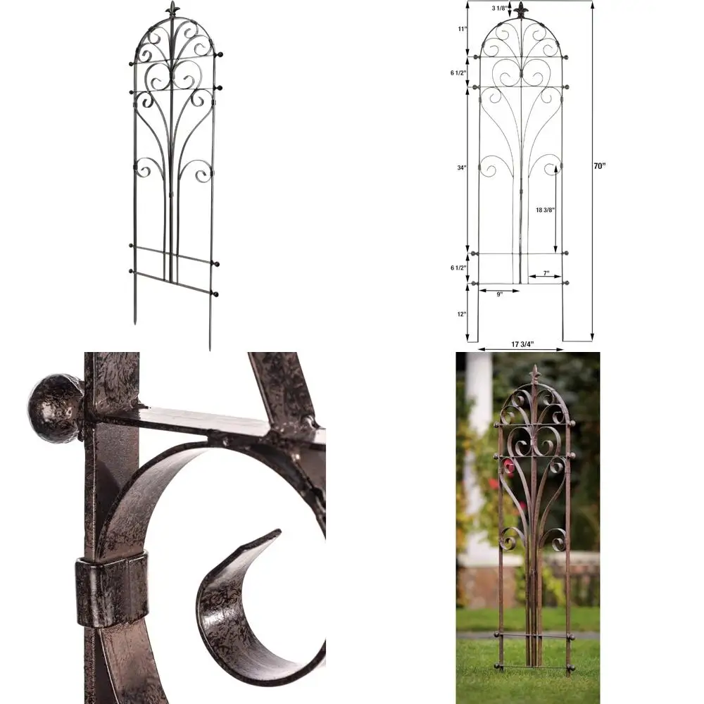 Металлическая садовая решетка для вьющихся растений, наружного декора стен, подходит для роз, плюща и клематиса
Металлическая садовая решетка для вьющихся растений, наружного декора стен, подходит для роз, плюща и клематиса