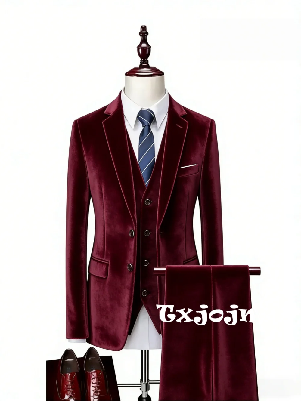 Notched lapel Men's Velvet Suits 3 Pieces Wedding Groom Sets Plus Size Long Sleeve Party Tuxedo XS-6XL Elegant Suit Set On Sale
Notched lapel Men's Velvet Suits 3 Pieces Wedding Groom Sets Plus Size Long Sleeve Party Tuxedo XS-6XL Elegant Suit Set On Sale