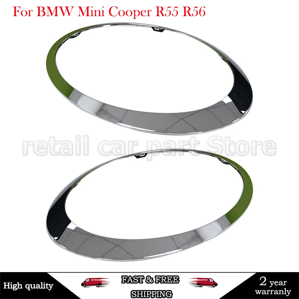 2 шт., рама для автомобильных фар MINI Cooper S R56 R57 R55 Clubman 2007-2015, глянцевый черный/посеребренный 51137149905 51137149906
2 шт., рама для автомобильных фар MINI Cooper S R56 R57 R55 Clubman 2007-2015, глянцевый черный/посеребренный 51137149905 51137149906