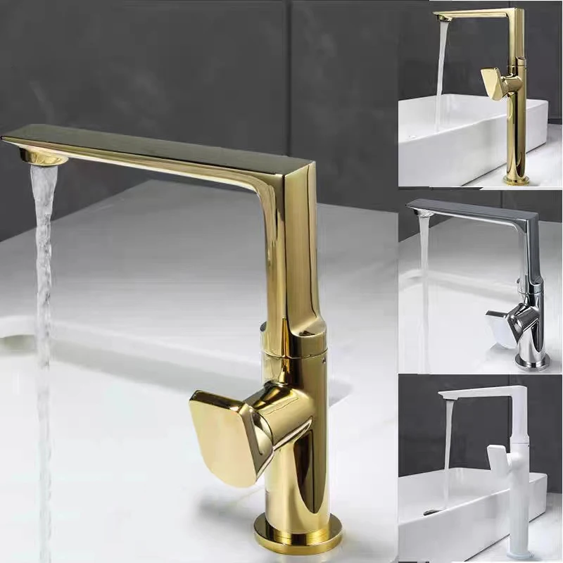Brushed Gold Basin Faucet Brass Bathroom Mixer Tap Gold Wash basin Single Handle Hot Cold Lavotory
Brushed Gold Basin Faucet Brass Bathroom Mixer Tap Gold Wash basin Single Handle Hot Cold Lavotory