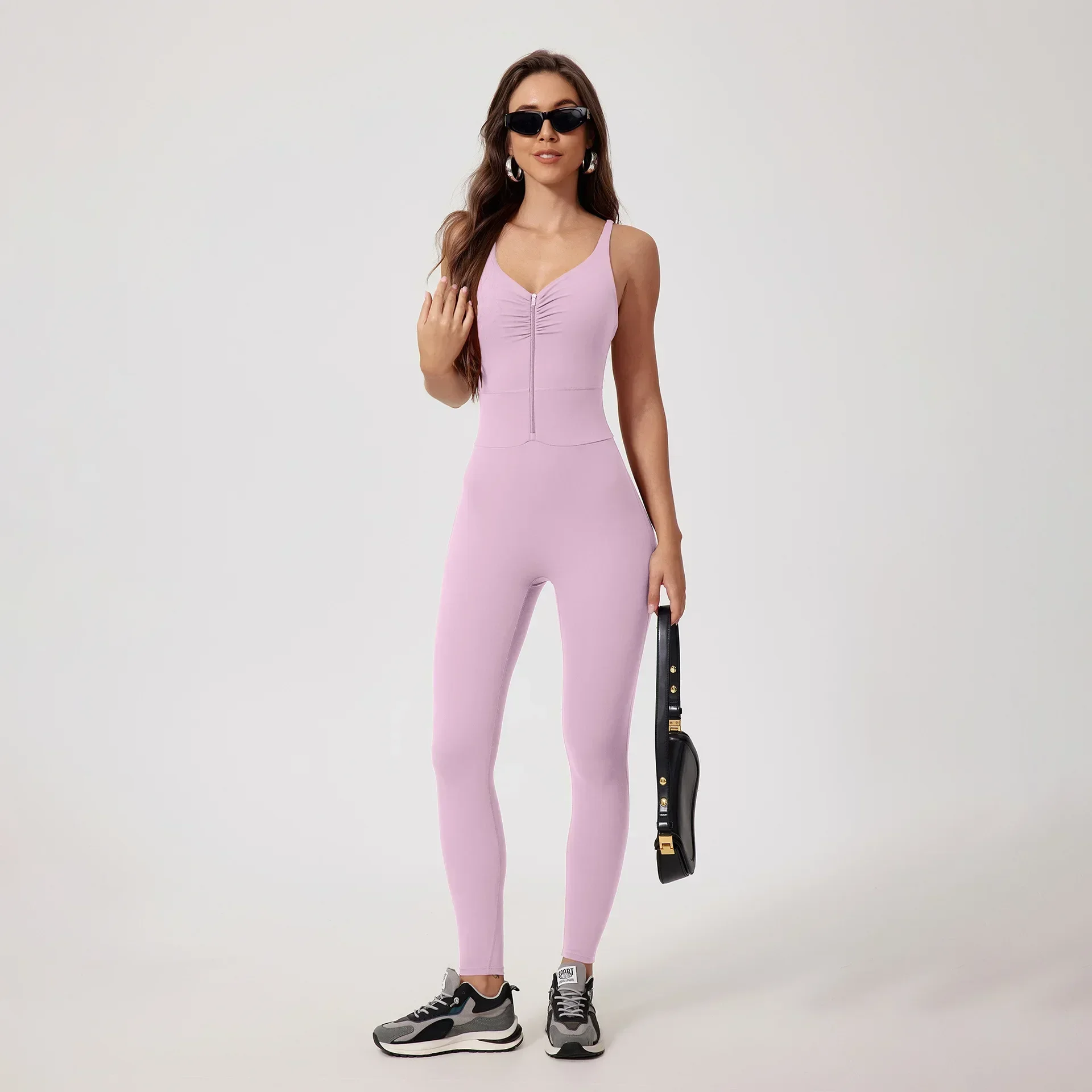 Seamless Yoga Jumpsuits Sports Fitness Hip-lifting Skinny Backless Zipper Winter Workout Gym Leggings Sportswear for Women
Seamless Yoga Jumpsuits Sports Fitness Hip-lifting Skinny Backless Zipper Winter Workout Gym Leggings Sportswear for Women