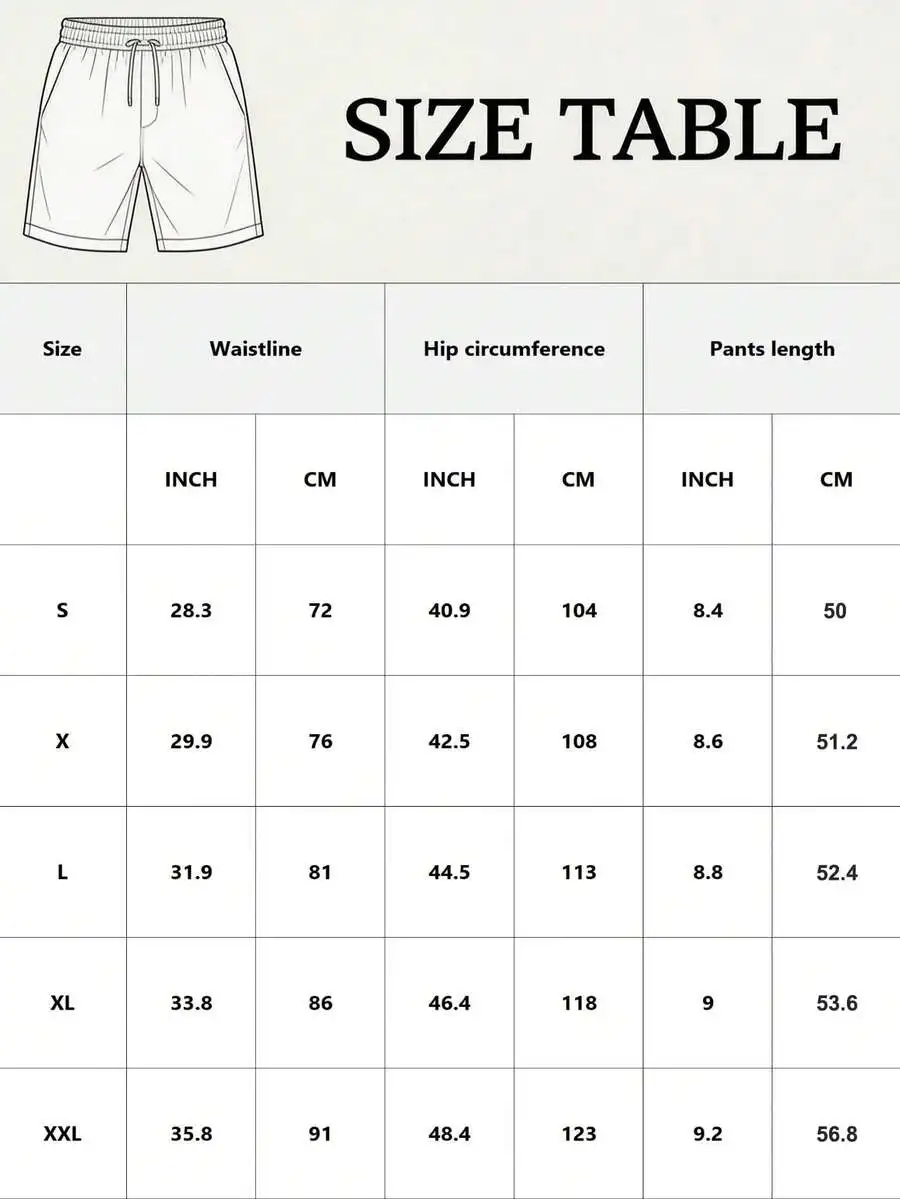 Mens Printed Casual Shorts Woven Polyester Loose Fit Drawstring Waist
Mens Printed Casual Shorts Woven Polyester Loose Fit Drawstring Waist