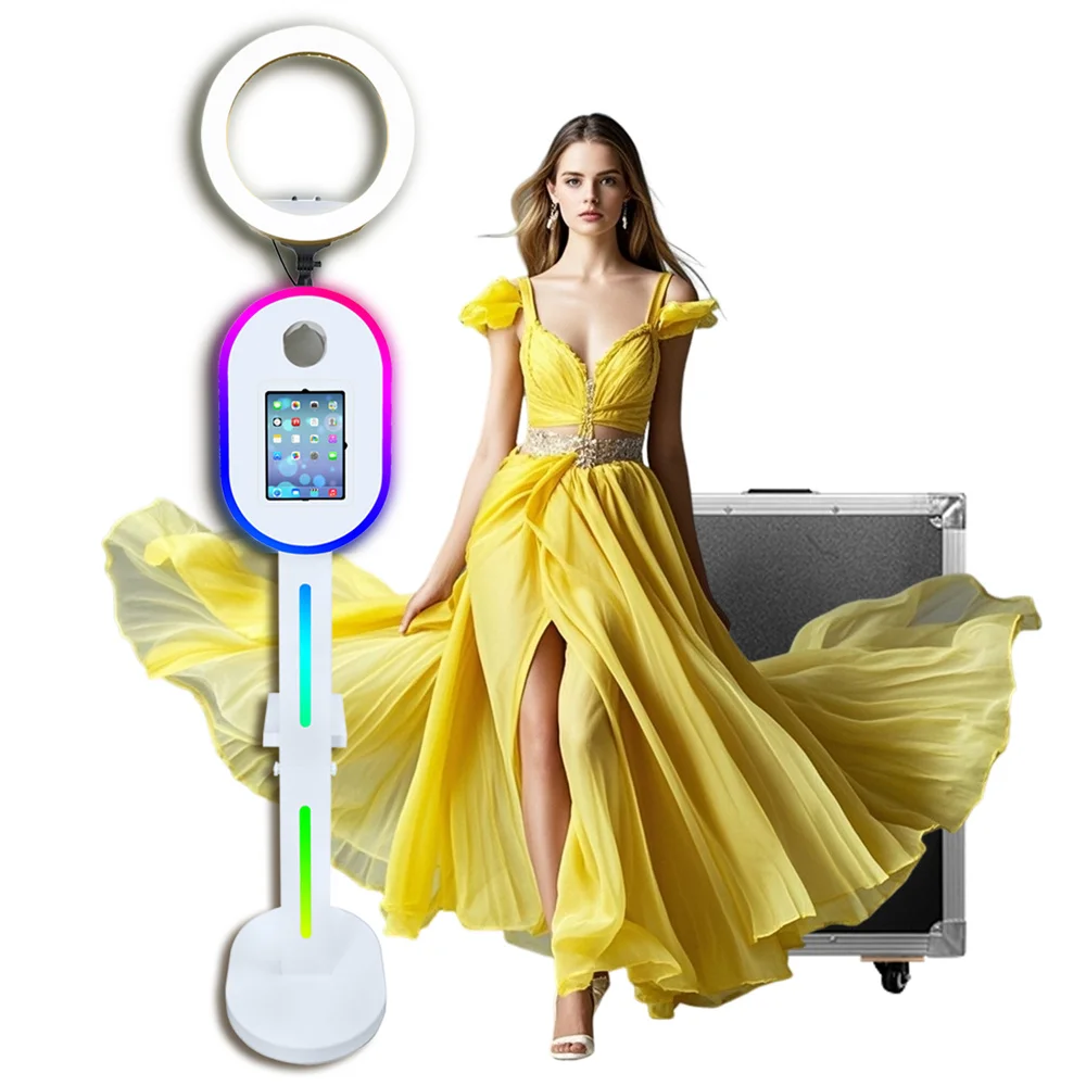 Portable Camera Ipad Photo Booth Machine With Ring Light Selfie Photobooth Machine For 10.2/11/12.9 Inch Ipad For Wedding Party
Portable Camera Ipad Photo Booth Machine With Ring Light Selfie Photobooth Machine For 10.2/11/12.9 Inch Ipad For Wedding Party