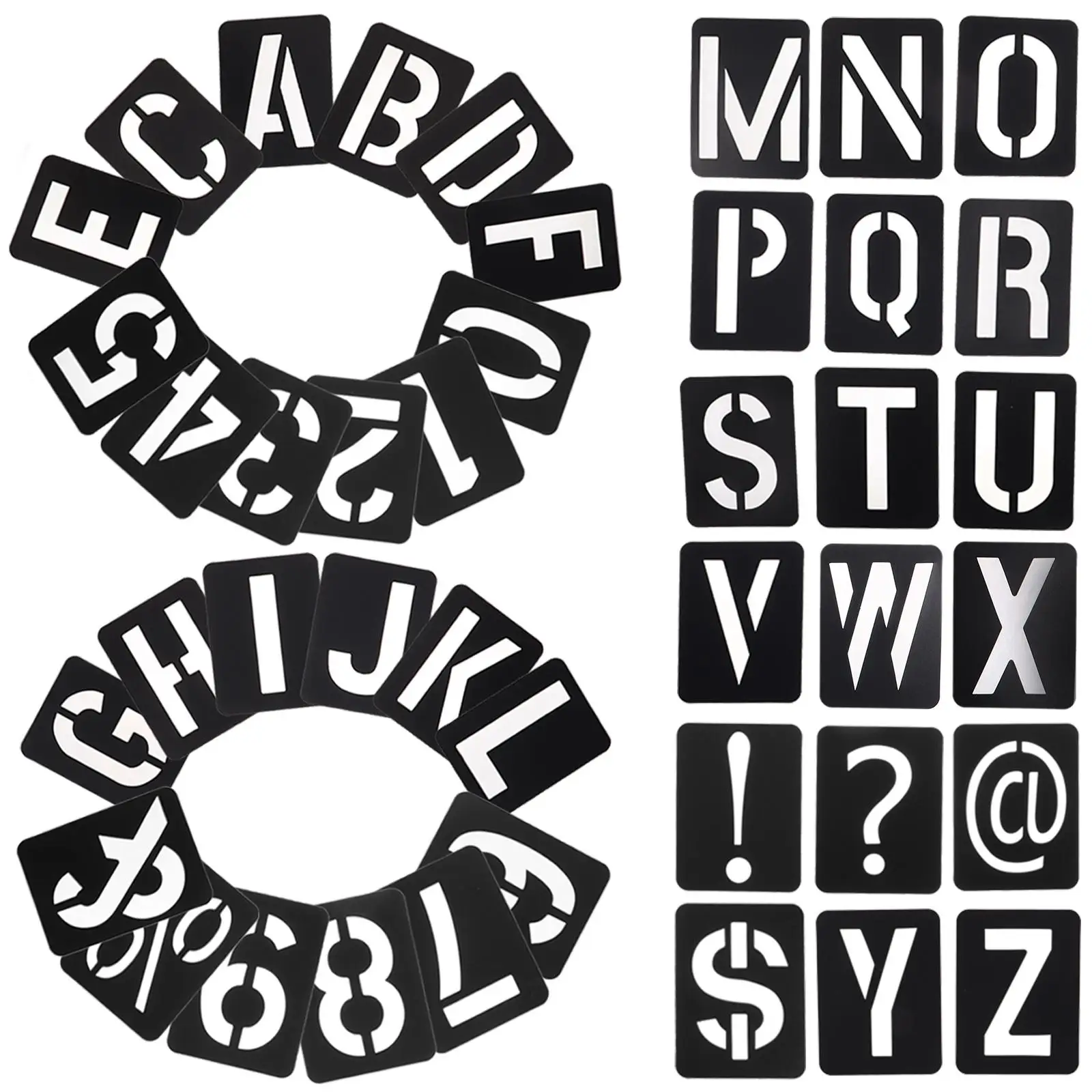42 Pcs Ruler Template Black PP Large Alphabet Stencils Letters Number Patterns Stencil Letters Craft Supplies
42 Pcs Ruler Template Black PP Large Alphabet Stencils Letters Number Patterns Stencil Letters Craft Supplies