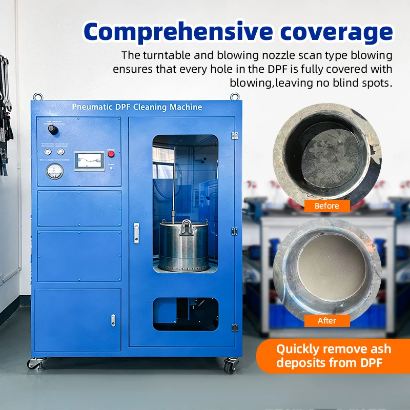 Customized Pneumatic DPF Cleaning Machine Solving The Problems Of DPF Clogging And Dust Removal In Particulate Filters
Customized Pneumatic DPF Cleaning Machine Solving The Problems Of DPF Clogging And Dust Removal In Particulate Filters