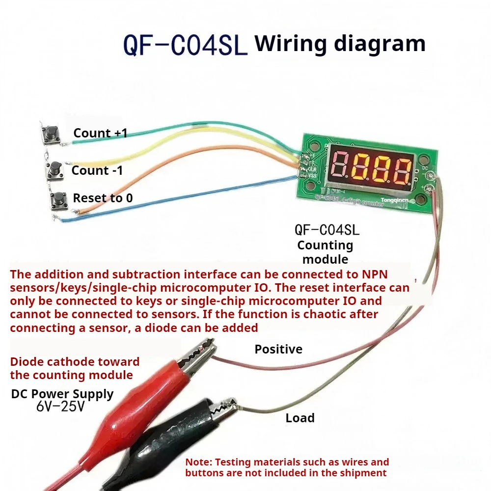 Low-Level 4-digit Digital Counter Module with 0.36inch Red LED Display DC4-25V Switching Counters Module Industrial Counter
Low-Level 4-digit Digital Counter Module with 0.36inch Red LED Display DC4-25V Switching Counters Module Industrial Counter