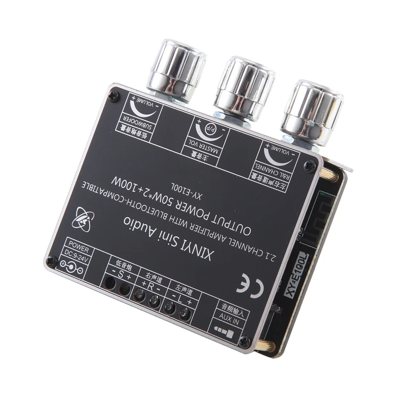 【HOT】XY-E100L 2.1 Channel For Bluetooth Audio Amplifier Module 50Wx2+100W High And Low Tone Subwoofer Amplifier Board Speaker
【HOT】XY-E100L 2.1 Channel For Bluetooth Audio Amplifier Module 50Wx2+100W High And Low Tone Subwoofer Amplifier Board Speaker