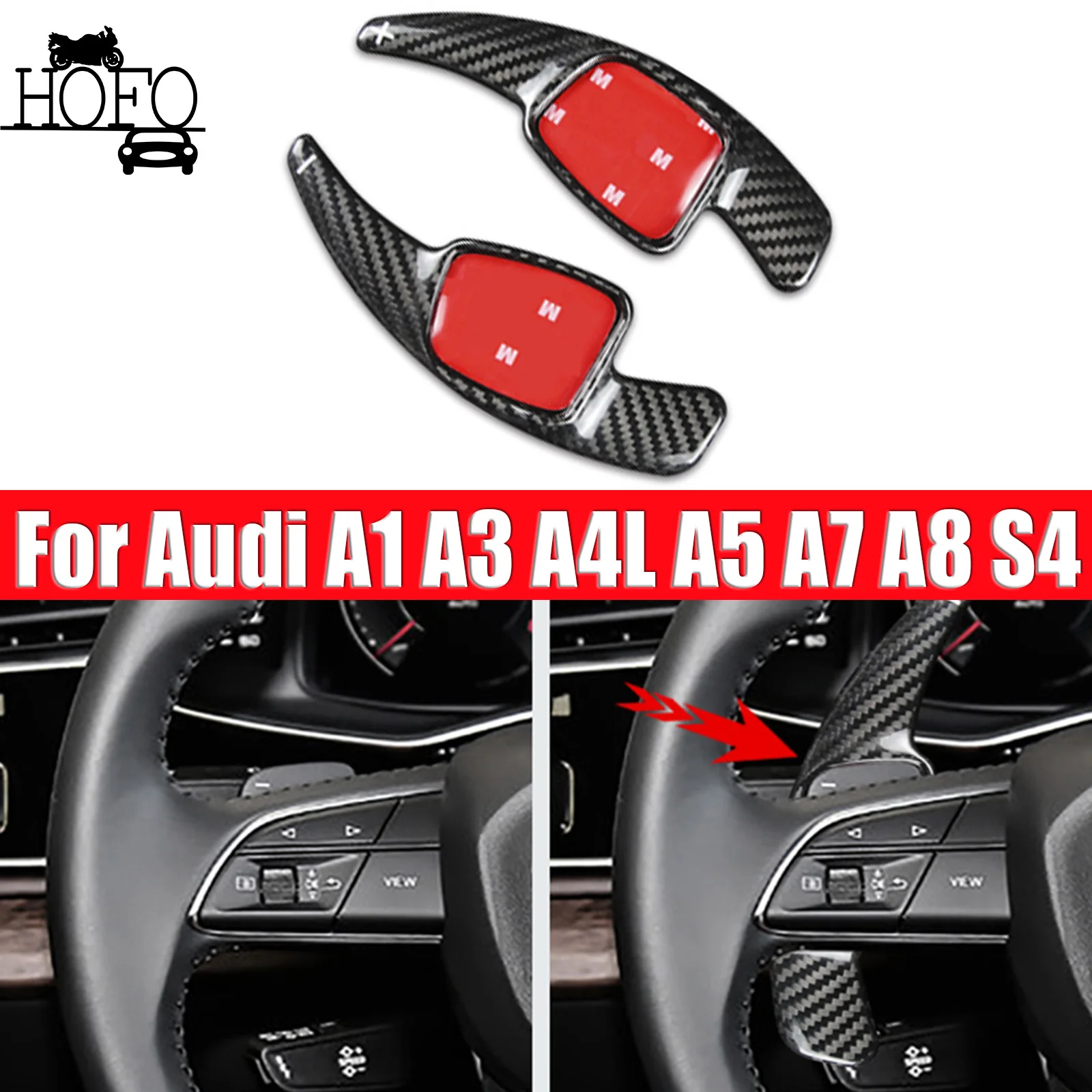 Car Steering Wheel Kit Extension Shift Paddles Trim For Audi A1 A3 A4L A5 A7 A8 S4
Car Steering Wheel Kit Extension Shift Paddles Trim For Audi A1 A3 A4L A5 A7 A8 S4