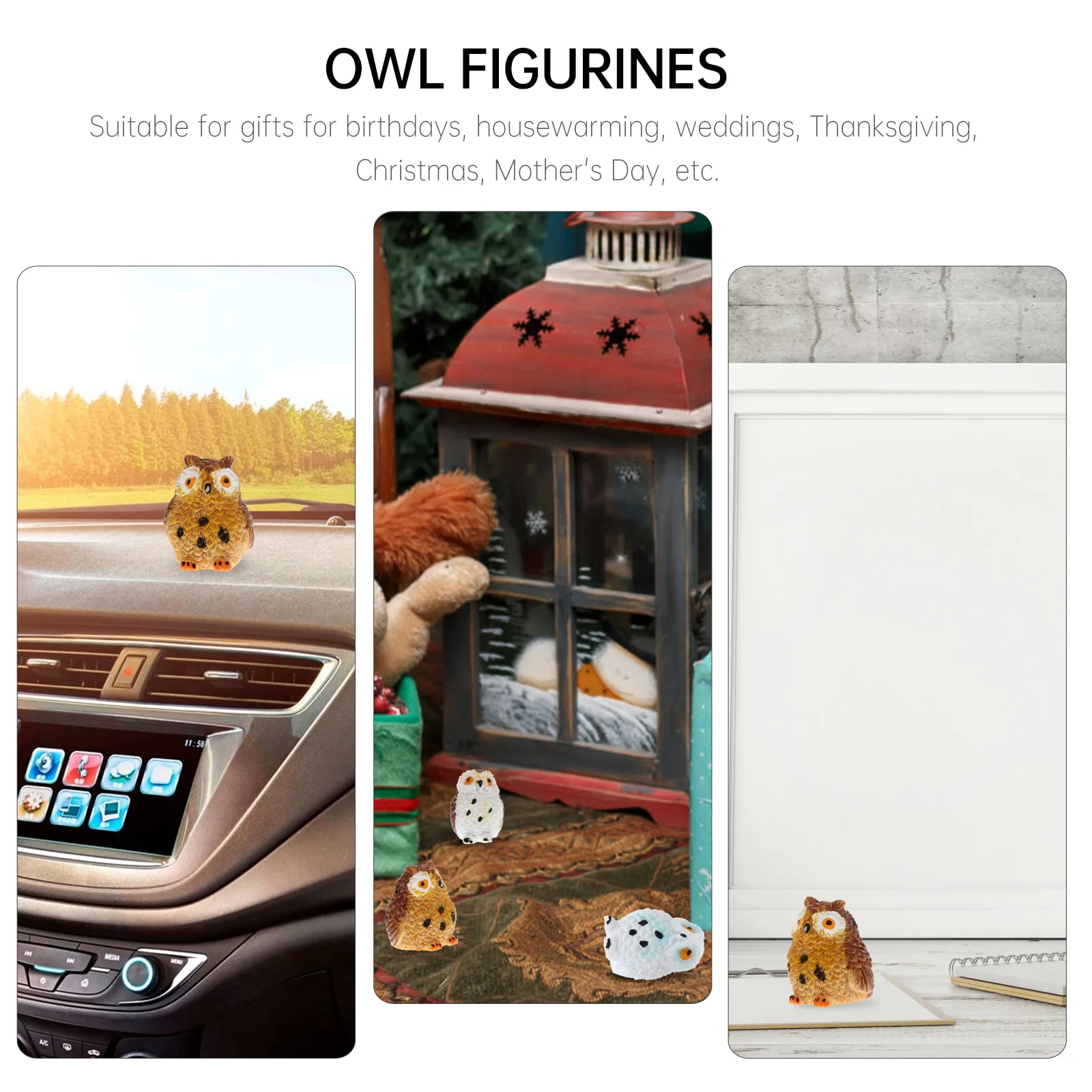 4Pcs High Quality Resin Owl Ornaments Realistic Details Perfect Gift for Birthdays Housewarming Weddings Christmas Mother's Day
4Pcs High Quality Resin Owl Ornaments Realistic Details Perfect Gift for Birthdays Housewarming Weddings Christmas Mother's Day