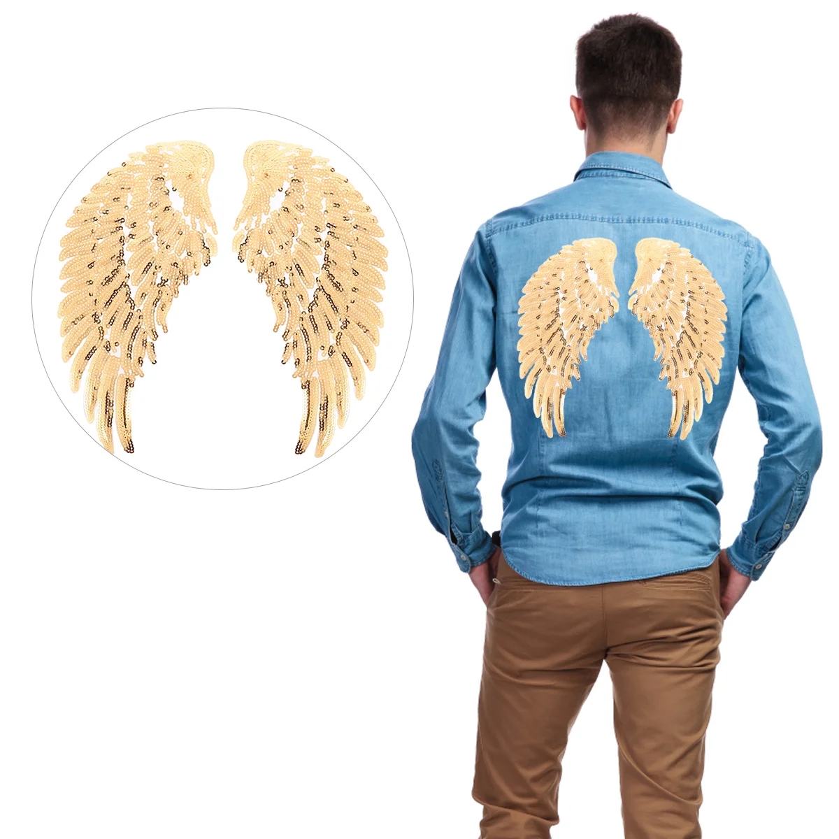 Angel Wings Costume Accessories Cloth Bling Flash Clothing Embellishment Sequin Patches Polyester Iron
Angel Wings Costume Accessories Cloth Bling Flash Clothing Embellishment Sequin Patches Polyester Iron