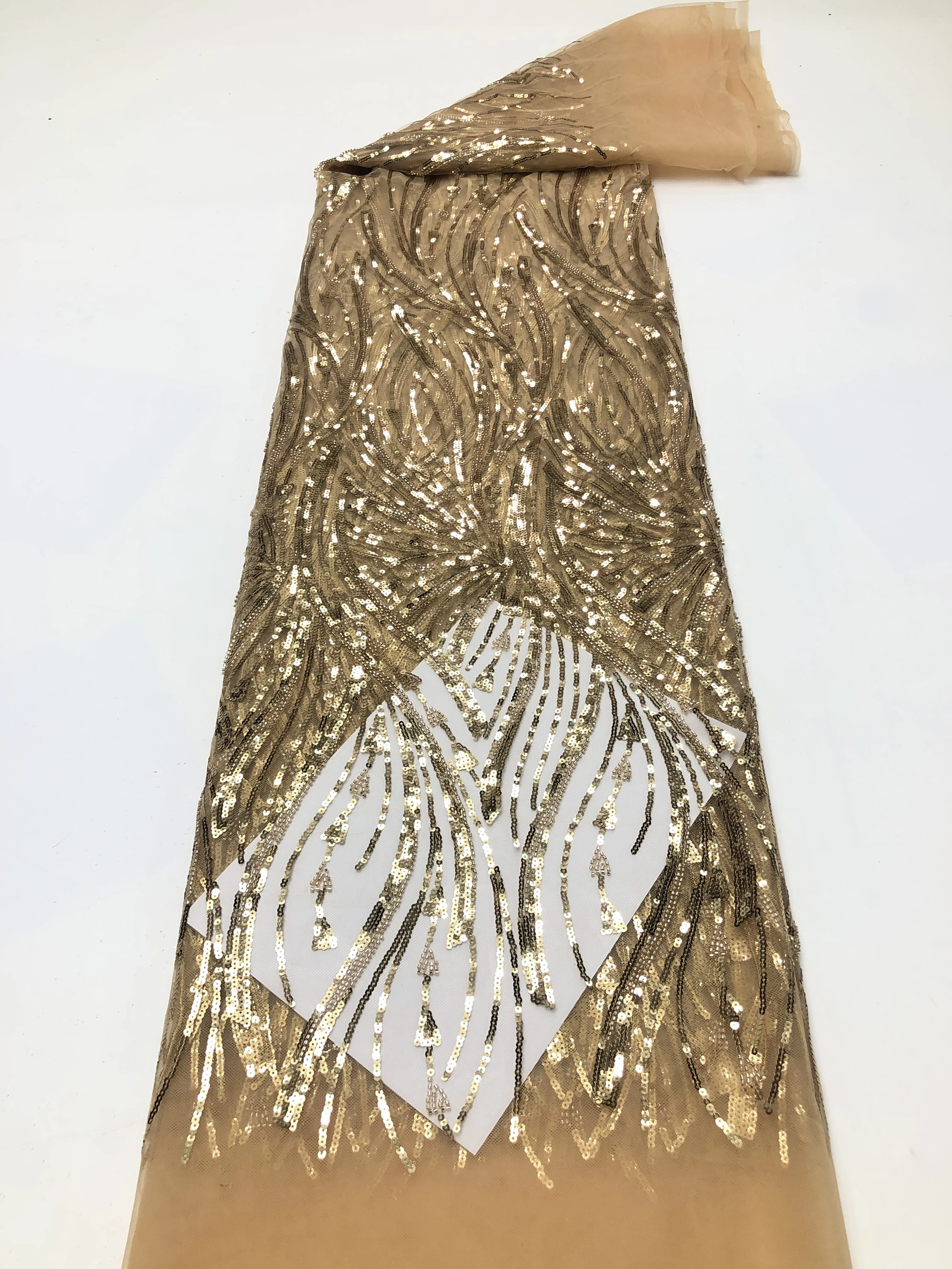 French Net Lace Fabric 2026 High Quality African Lace Embroidered Nigerian Sequins Tulle Lace 5 Yards For Sewing Party Dresses
French Net Lace Fabric 2026 High Quality African Lace Embroidered Nigerian Sequins Tulle Lace 5 Yards For Sewing Party Dresses