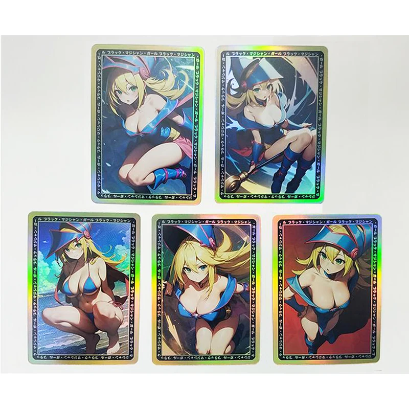 5Pcs/set Diy Self Made Dark Magician Girl Series Color Flash Cards Yu-Gi-Oh! Kawaii Gift Toy Game Anime Collection Cards
5Pcs/set Diy Self Made Dark Magician Girl Series Color Flash Cards Yu-Gi-Oh! Kawaii Gift Toy Game Anime Collection Cards