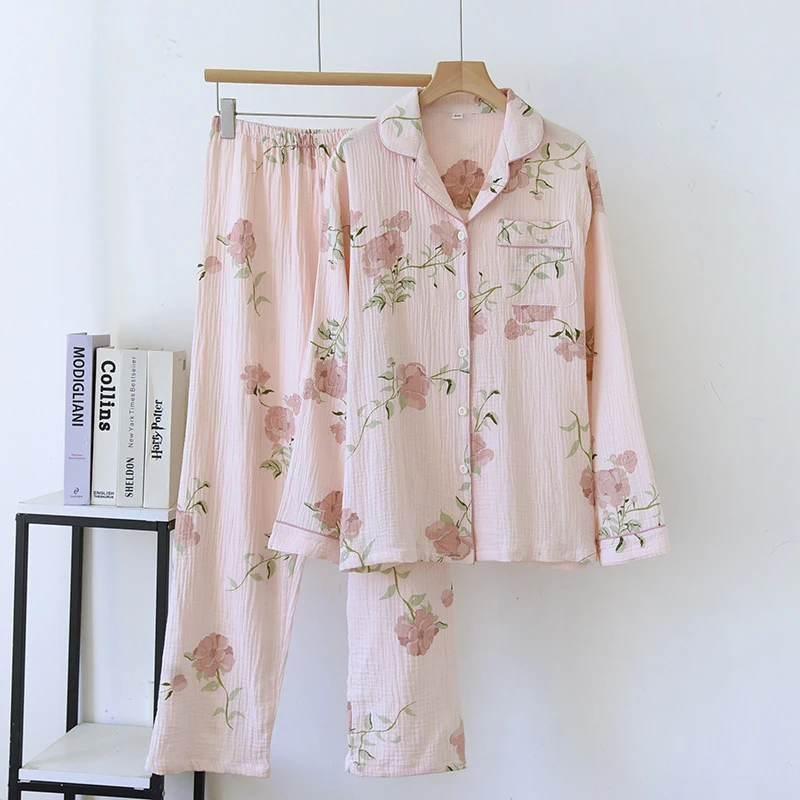2pcs Women's Pajama Set Minimalist Casual Style 100% Cotton Long Sleeve Loose Lightweight Loungewear Set For Spring Autumn Indoo
2pcs Women's Pajama Set Minimalist Casual Style 100% Cotton Long Sleeve Loose Lightweight Loungewear Set For Spring Autumn Indoo