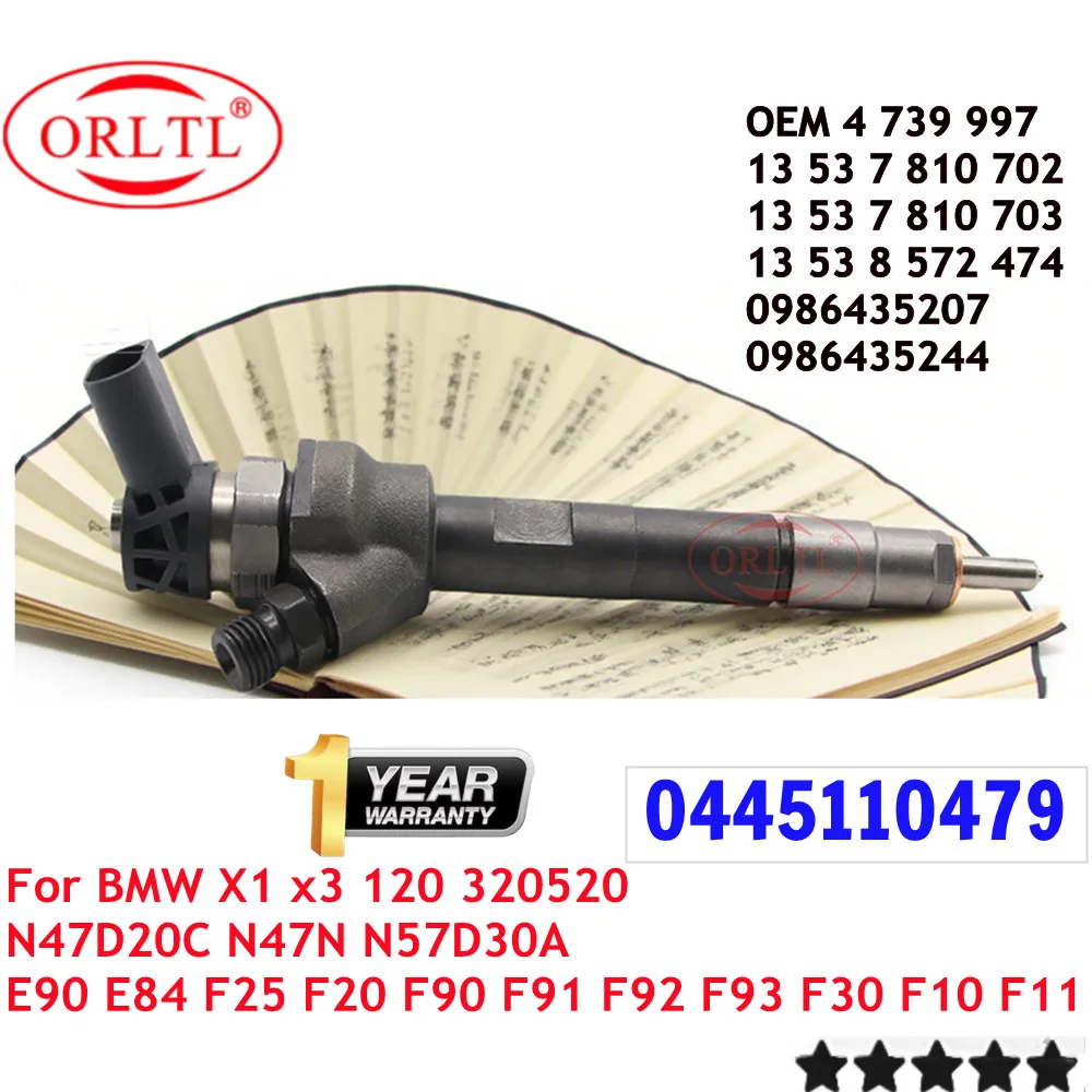 ORLTL 0 445 110 479 Diesel Fuel Injector 0445110479 for BMW 13537810702 13538572474 13537810703
ORLTL 0 445 110 479 Diesel Fuel Injector 0445110479 for BMW 13537810702 13538572474 13537810703